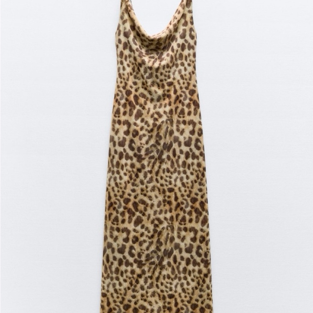 Zara Leopard Prin Maxi Dress